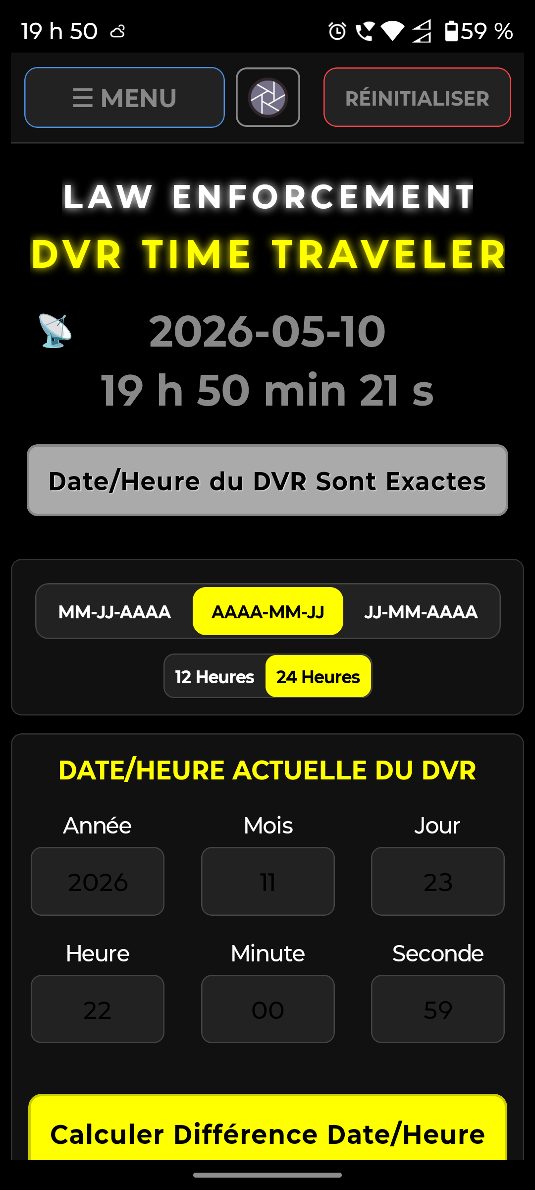 Page d'avertissement — vue 3