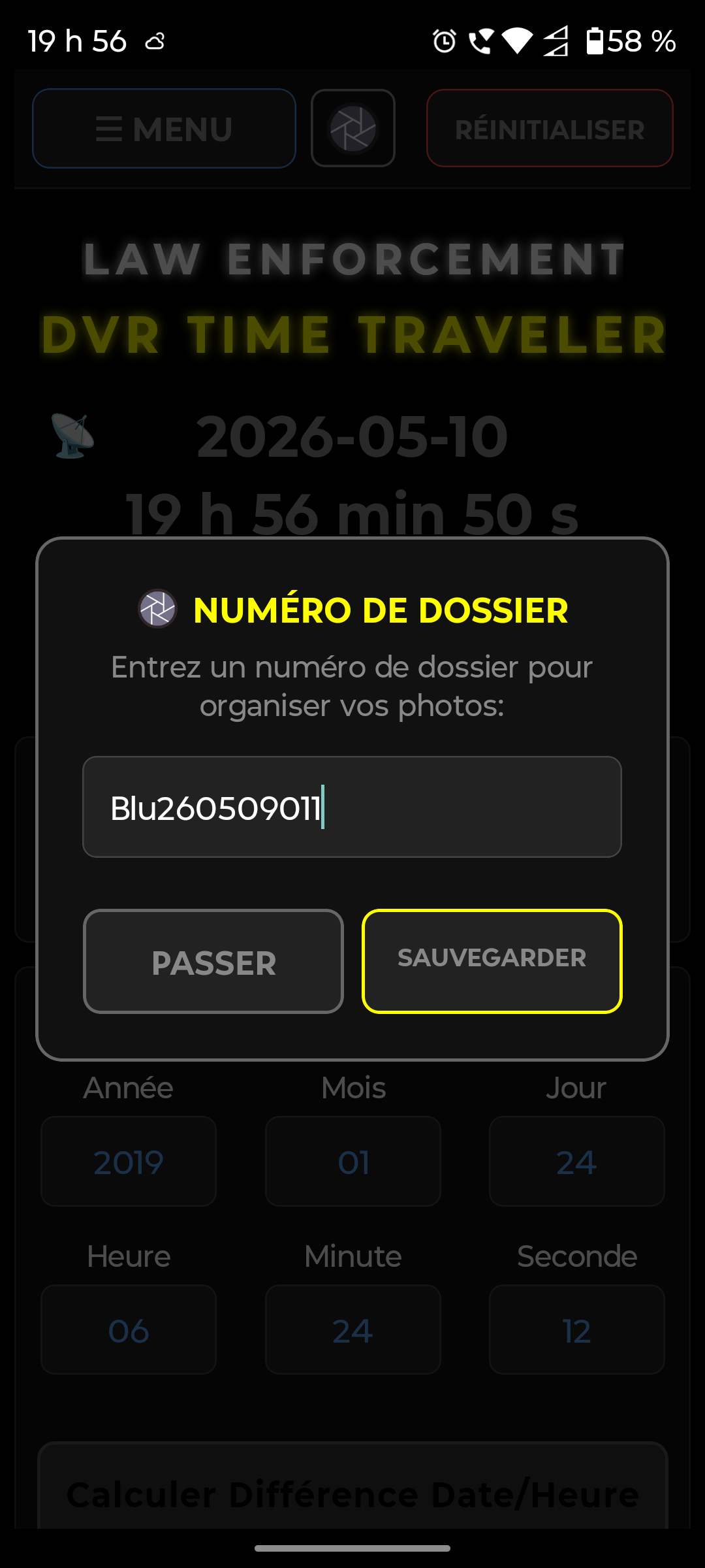 Galerie de photos avec photos nommées par numéro de dossier